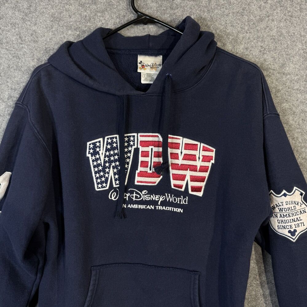 Vintage Walt Disney World Navy American WDW Sweatshirt Size‎ S